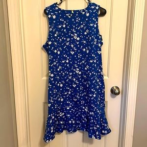 Draper James Floral Blue Dress